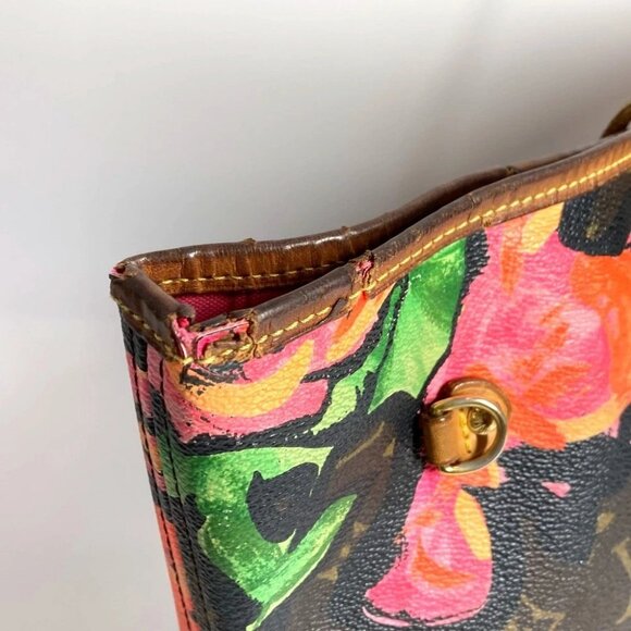 LOUIS VUITTON M48613 Monogram Rose Neverfull MM Shoulder Bag Tote Bag pink/Brown - Picture 11 of 13